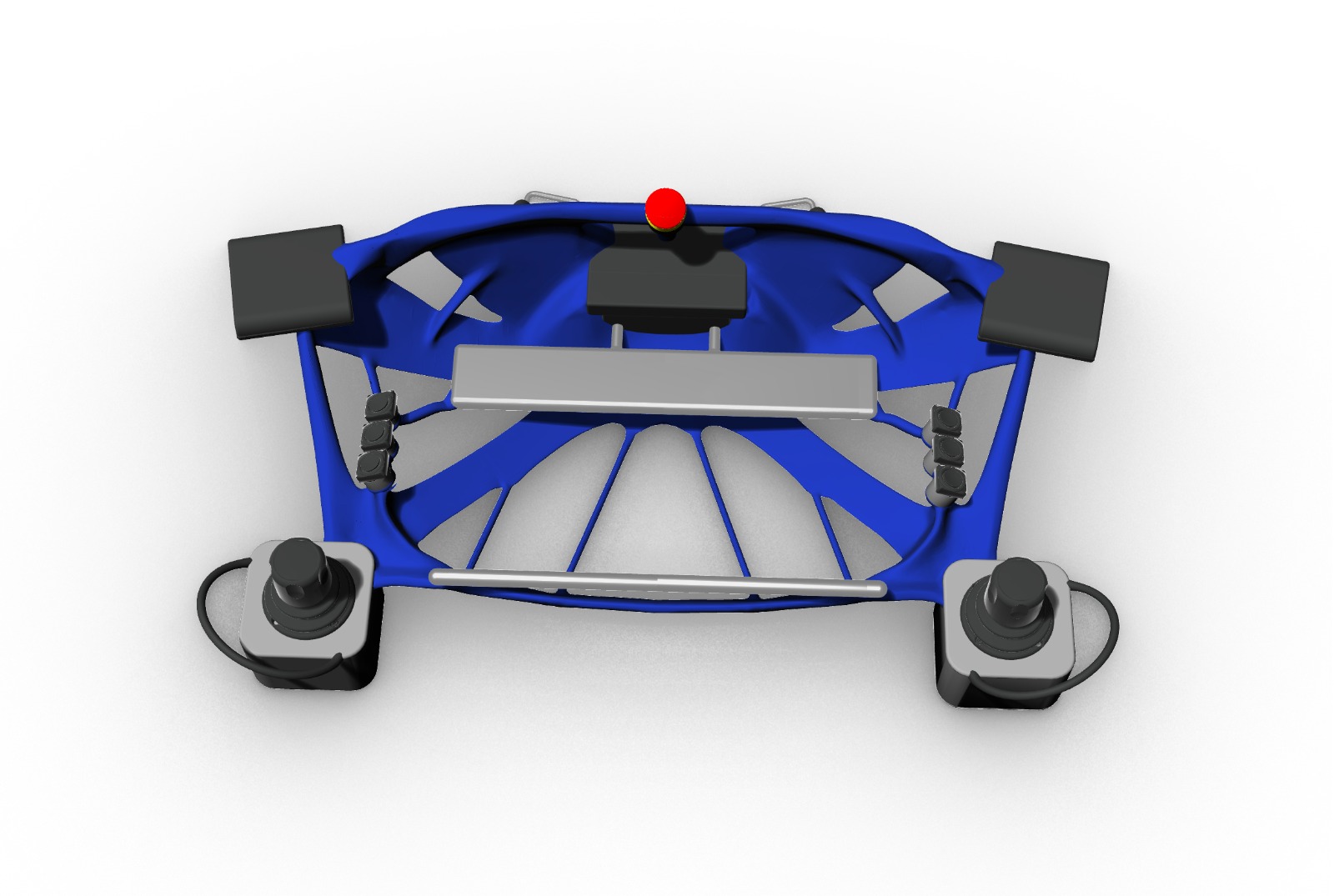 Prototype body photographed during the product development phase