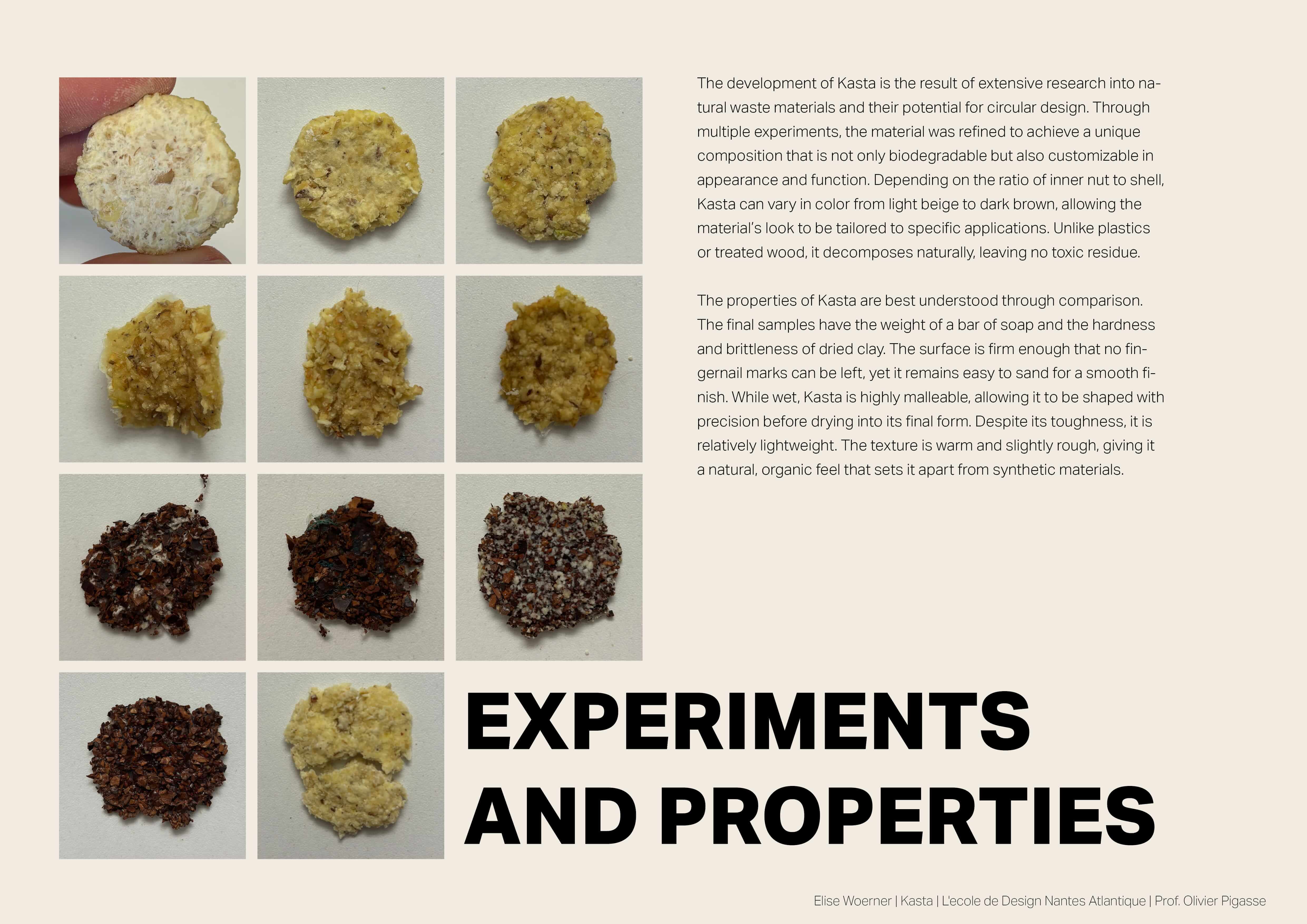 Kasta material sample detail three