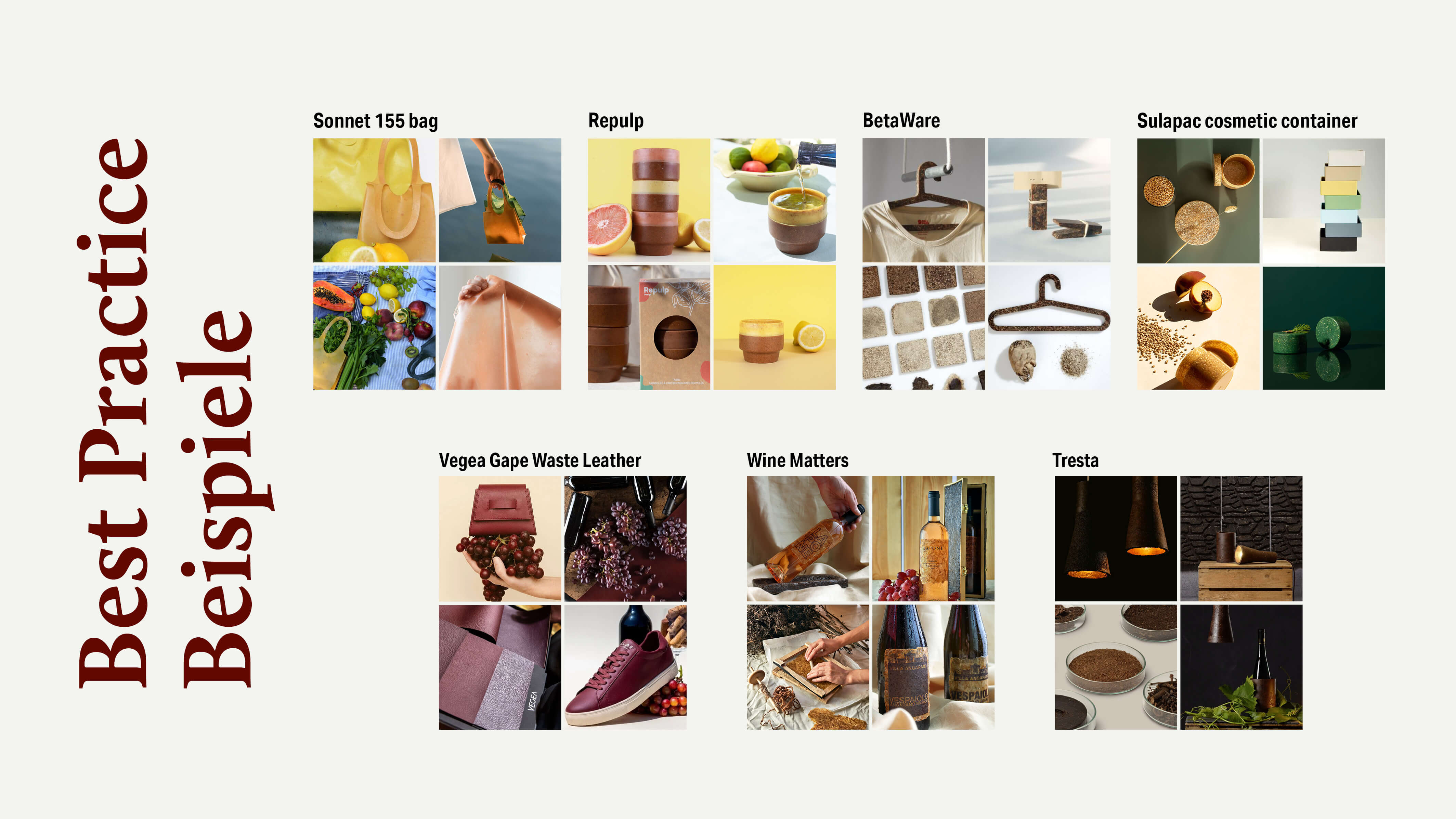 Materialversuch mit Weintrester, Ansicht 1