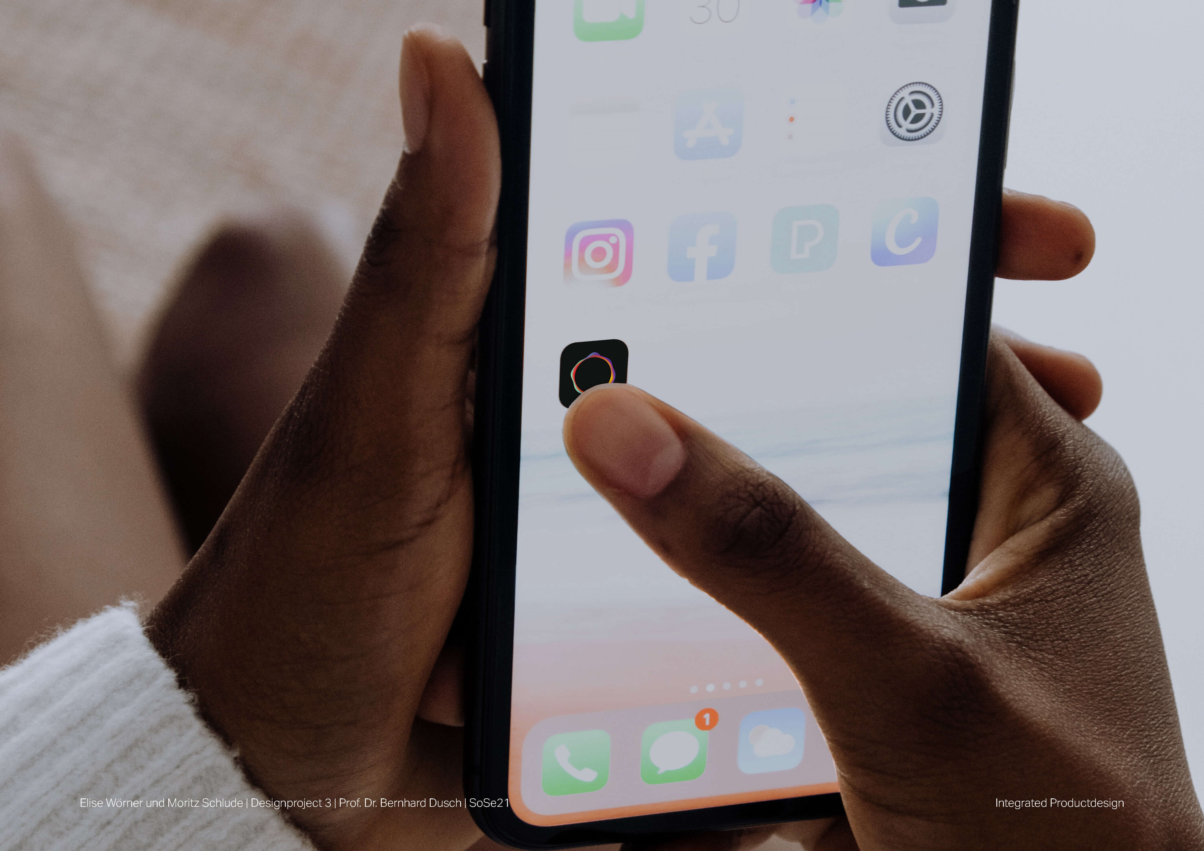 Phone interface before launching SINX