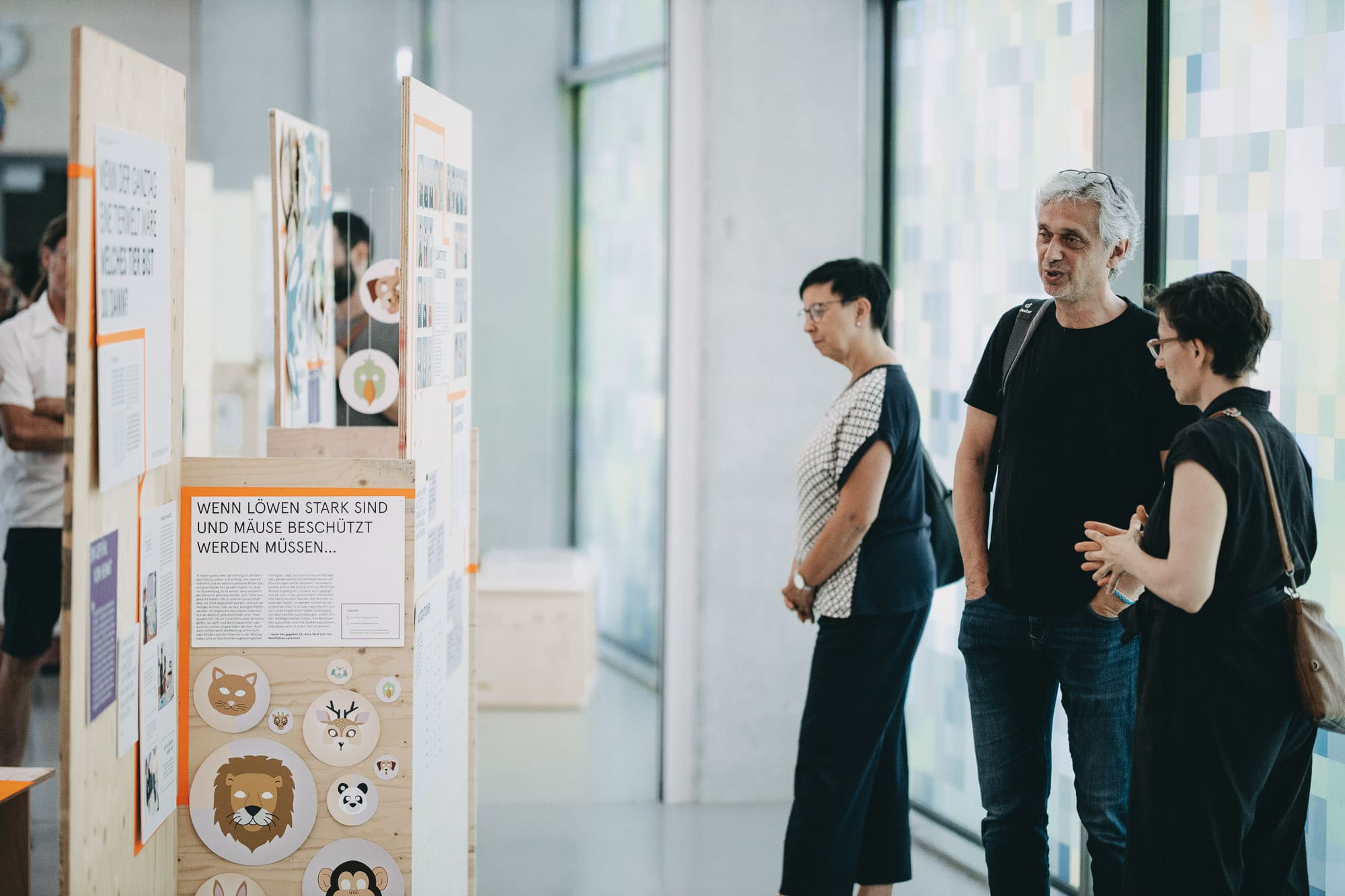 Overview of the exhibition wall