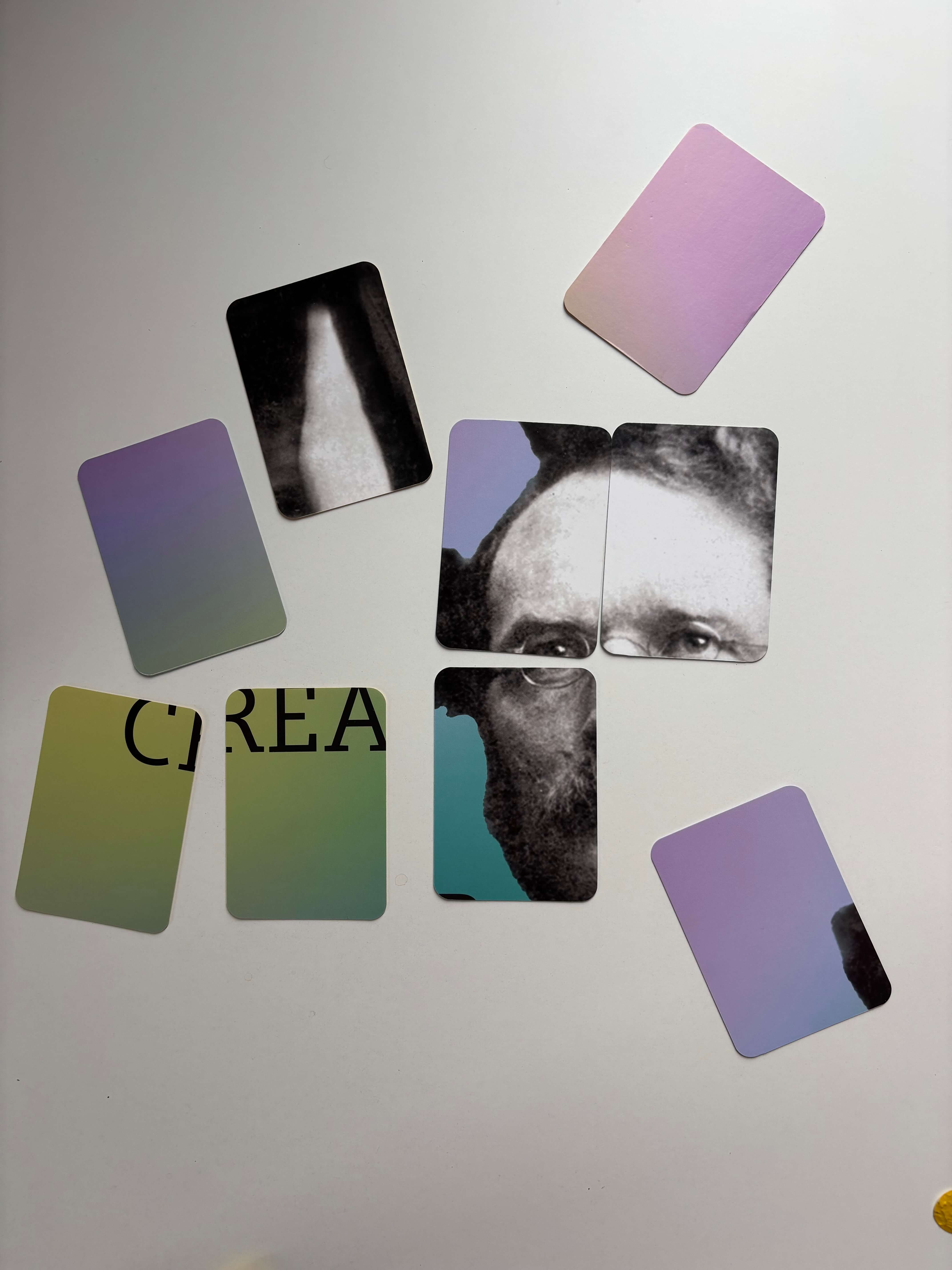 Creativity Cardset puzzle back detail one