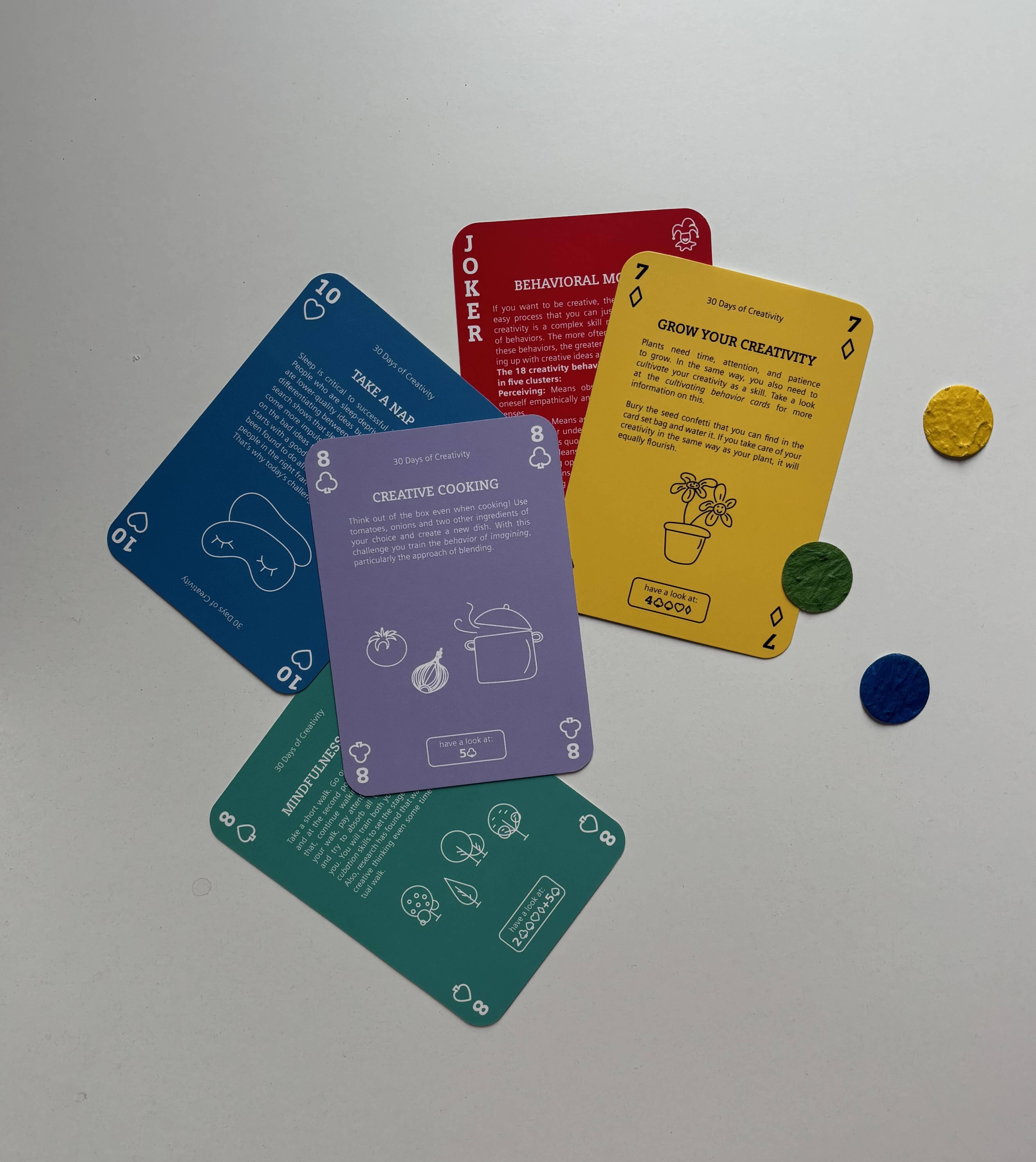 Creativity Cardset puzzle back detail two