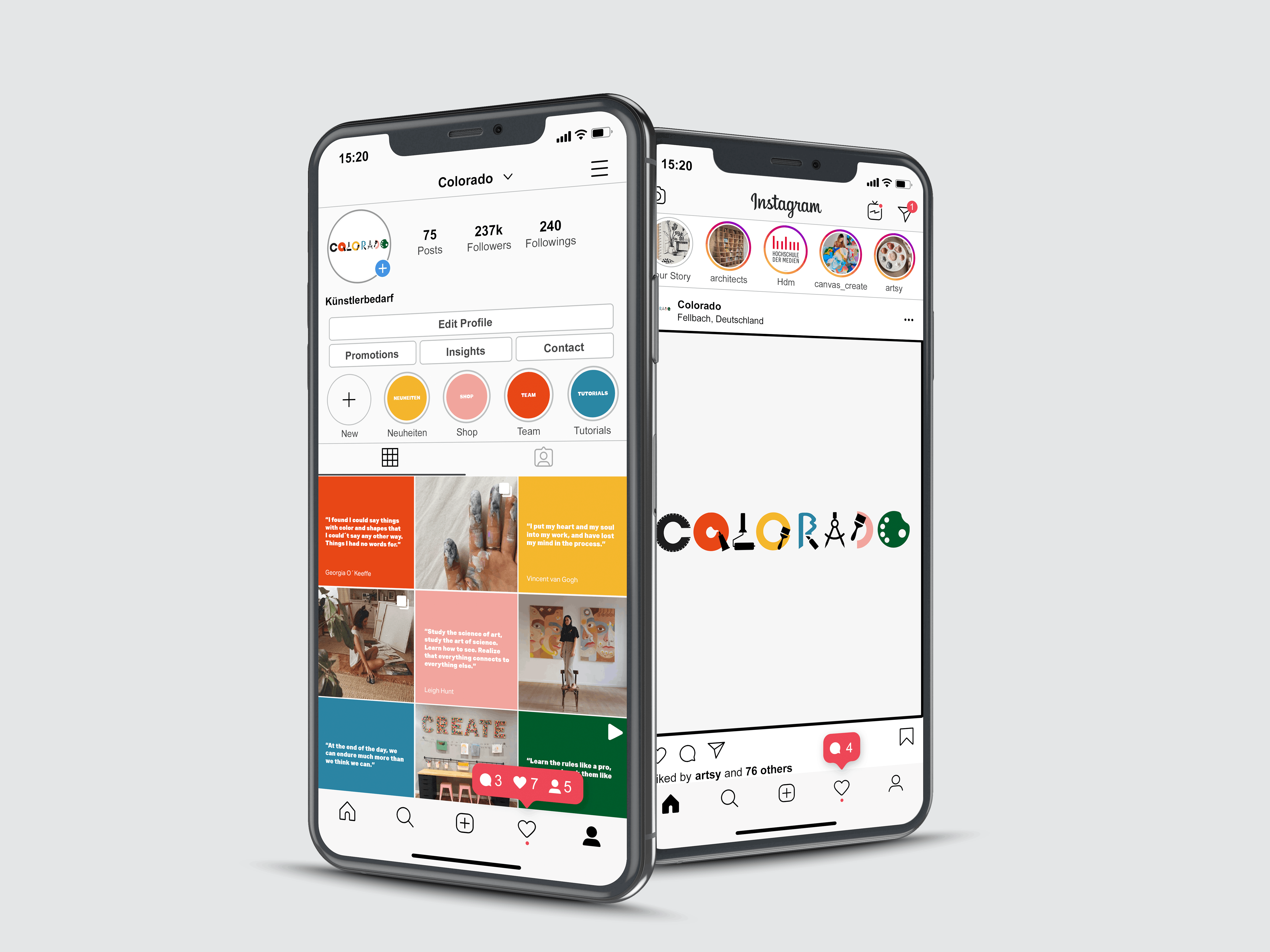 Colorado website layout