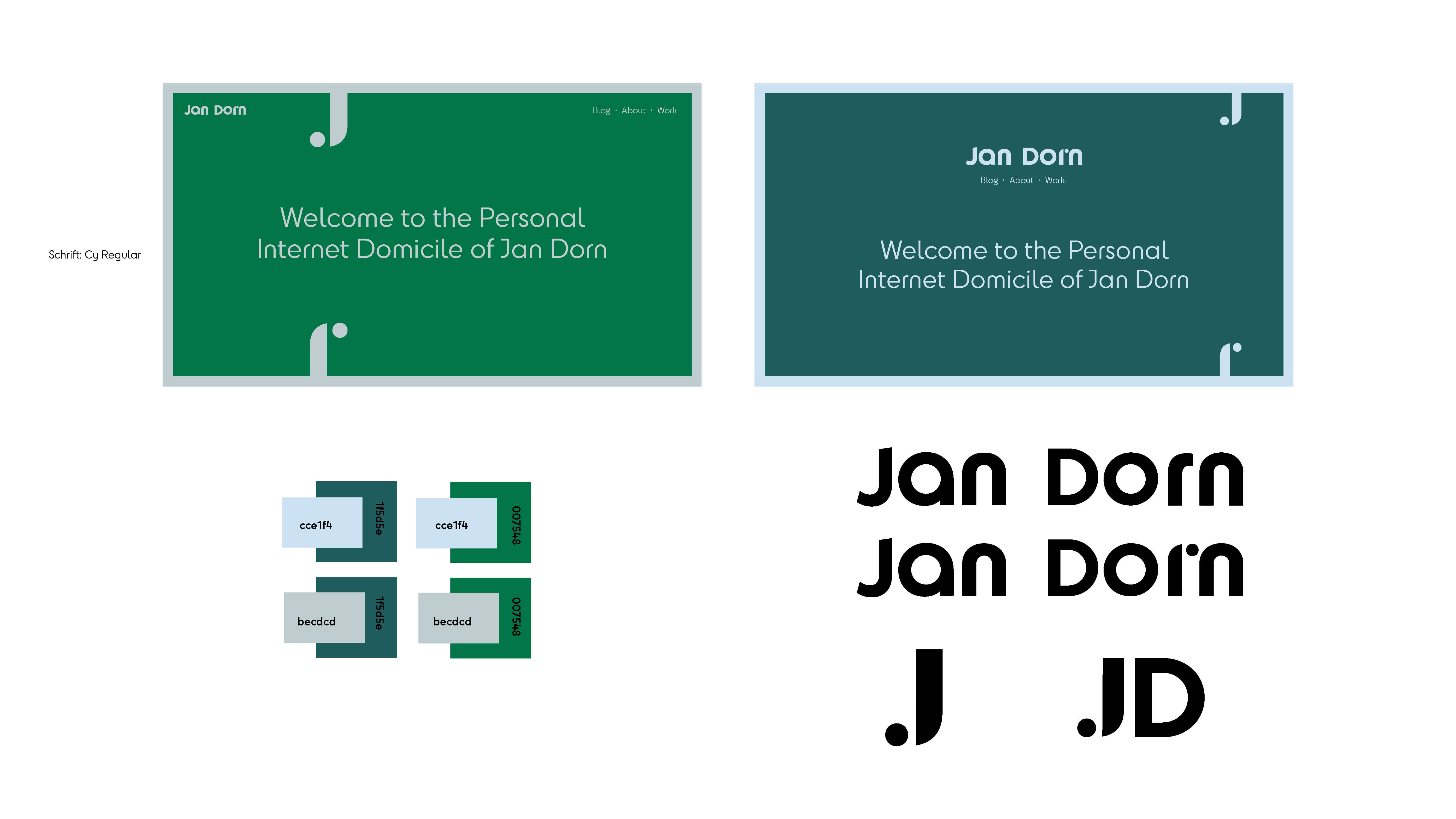Jan Dorn logo website application