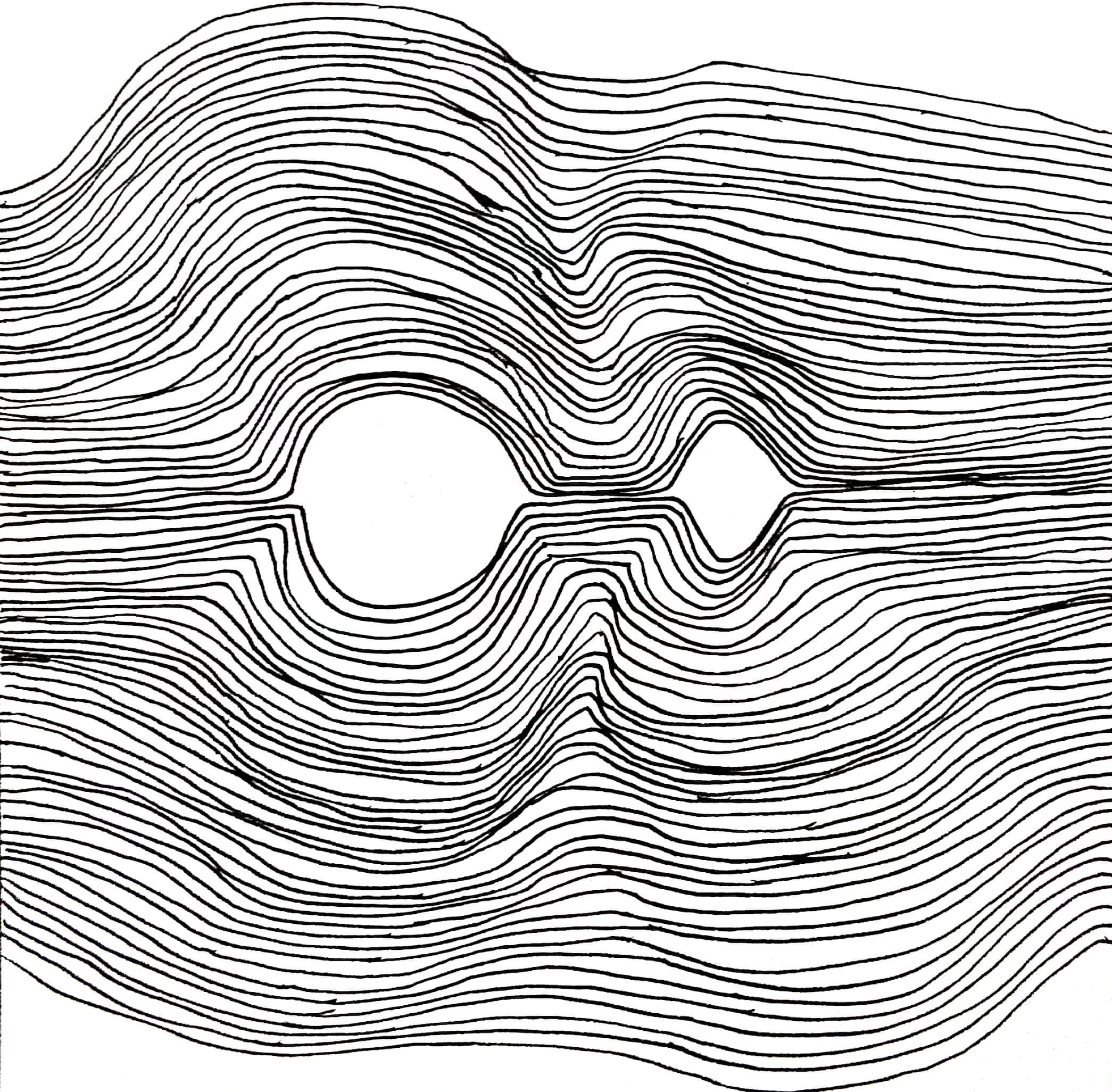 Rendered concept sketch with soft marker gradients