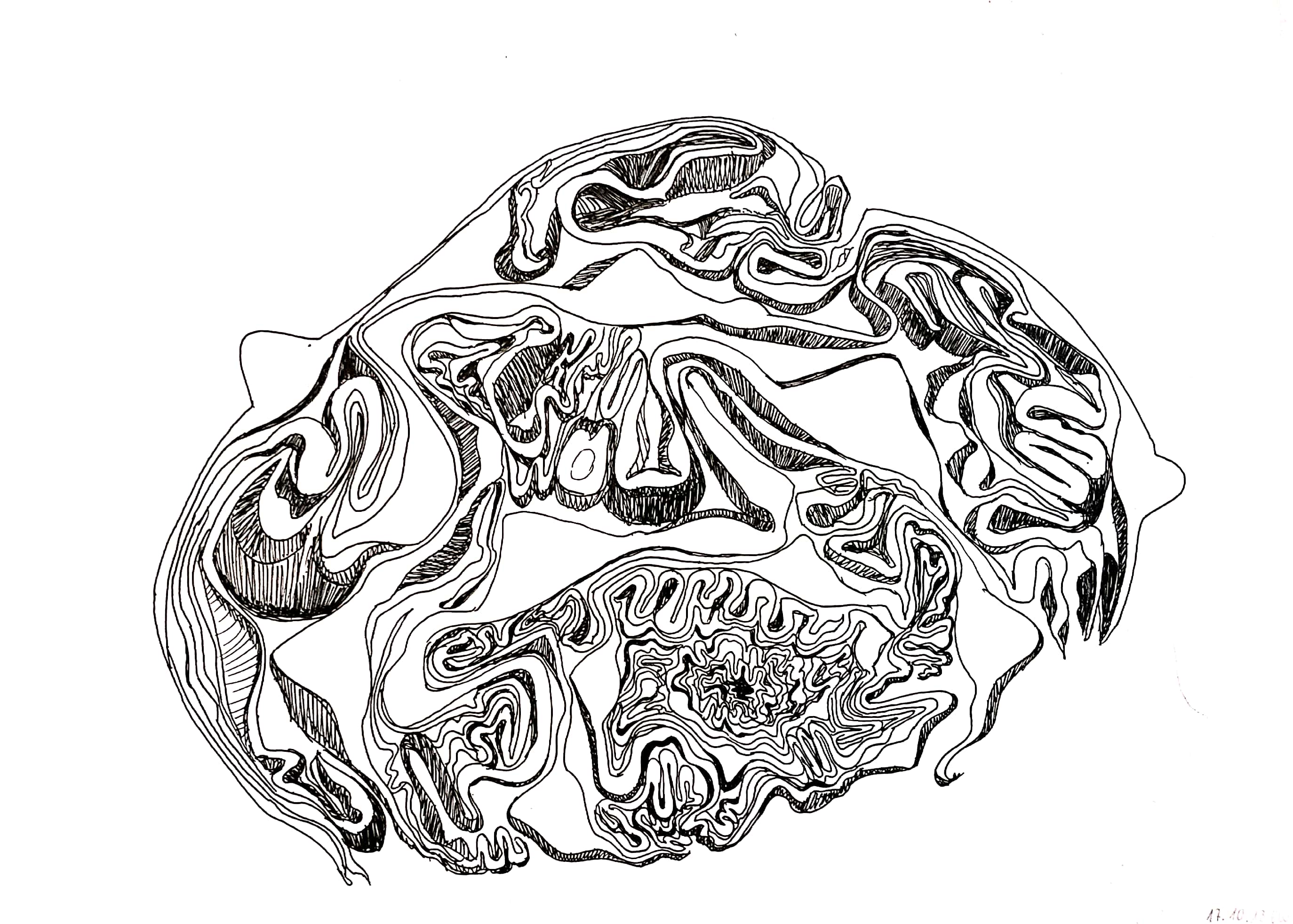 Landscape sheet of hand-drawn product sketches