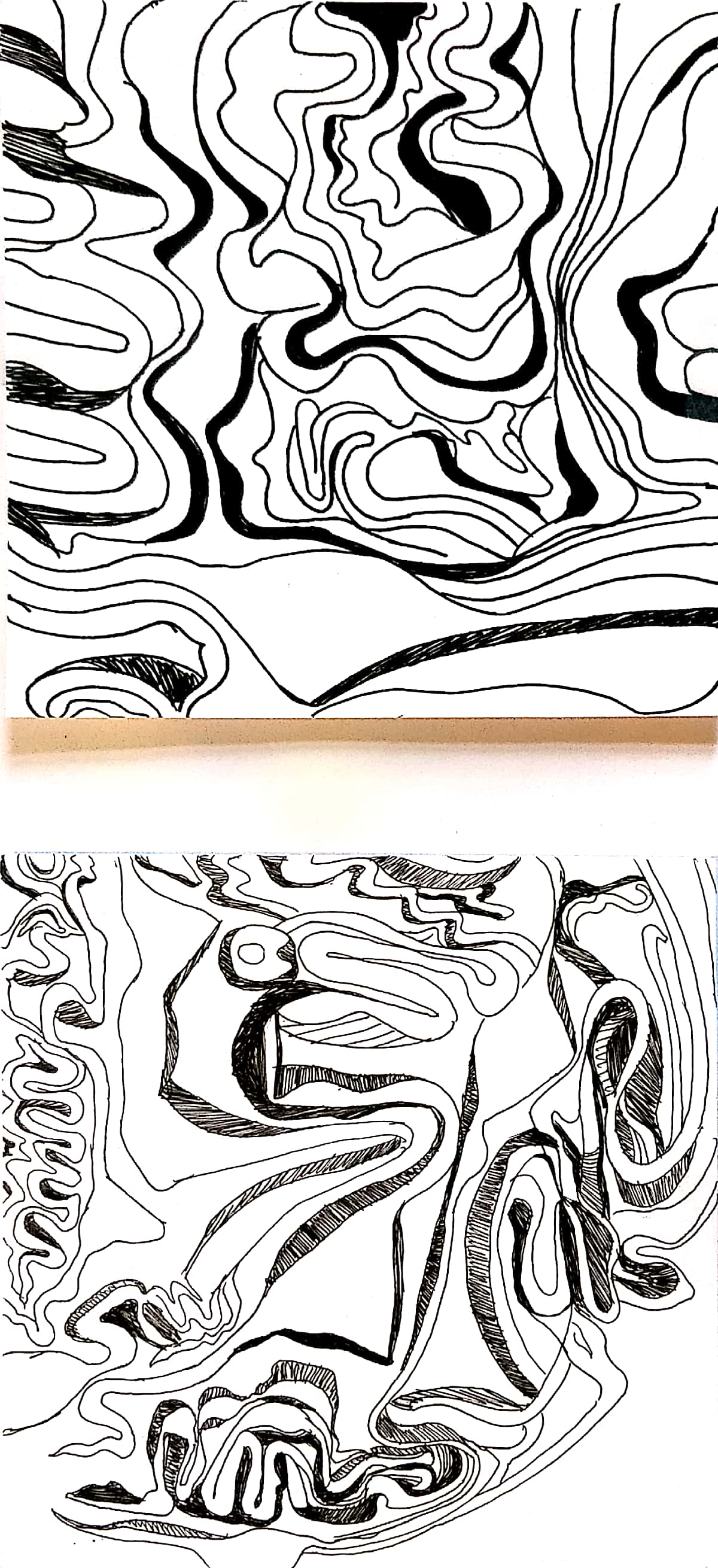 Tall sketch page with construction lines and annotations