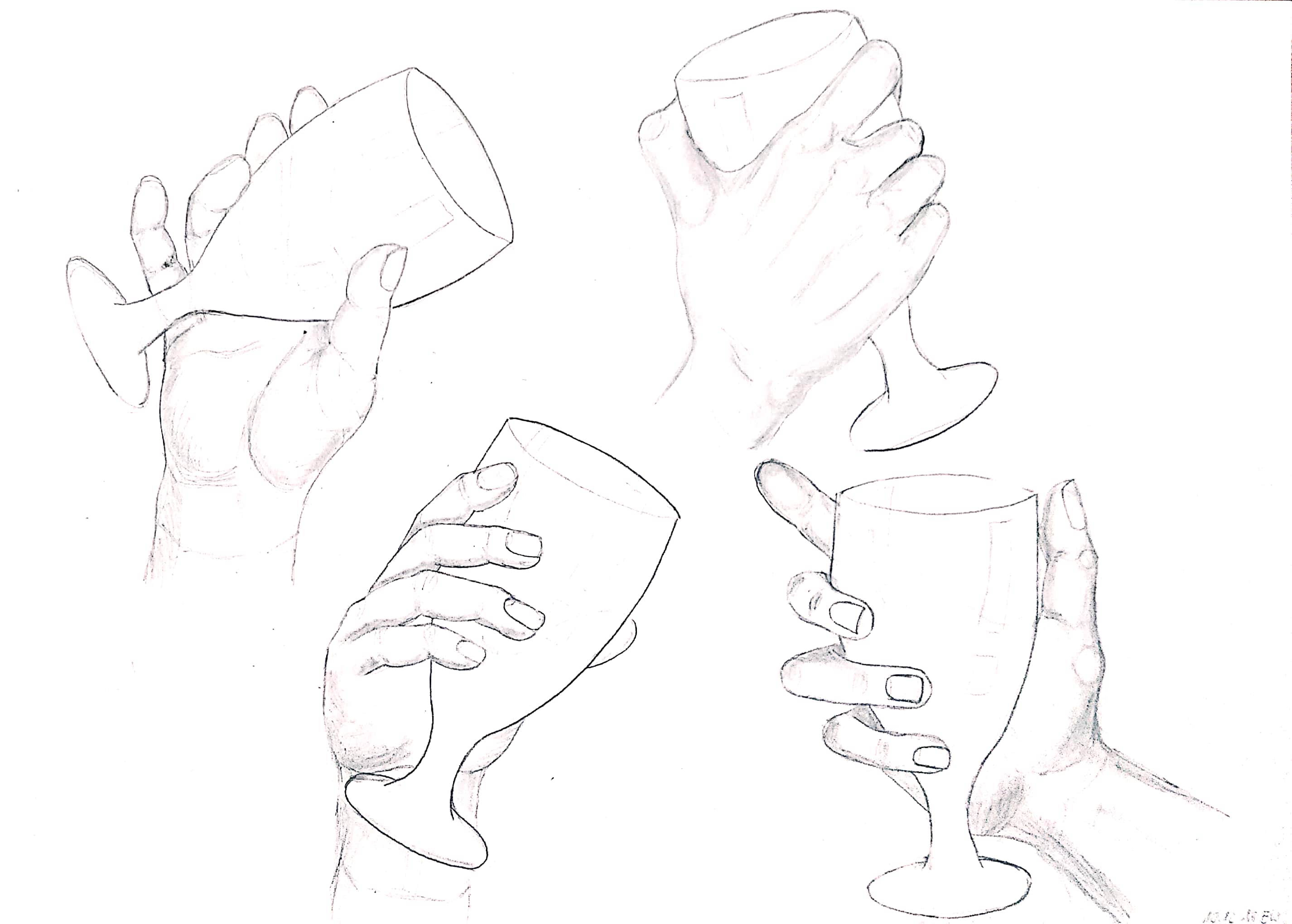 Product concept sketch with tonal shading