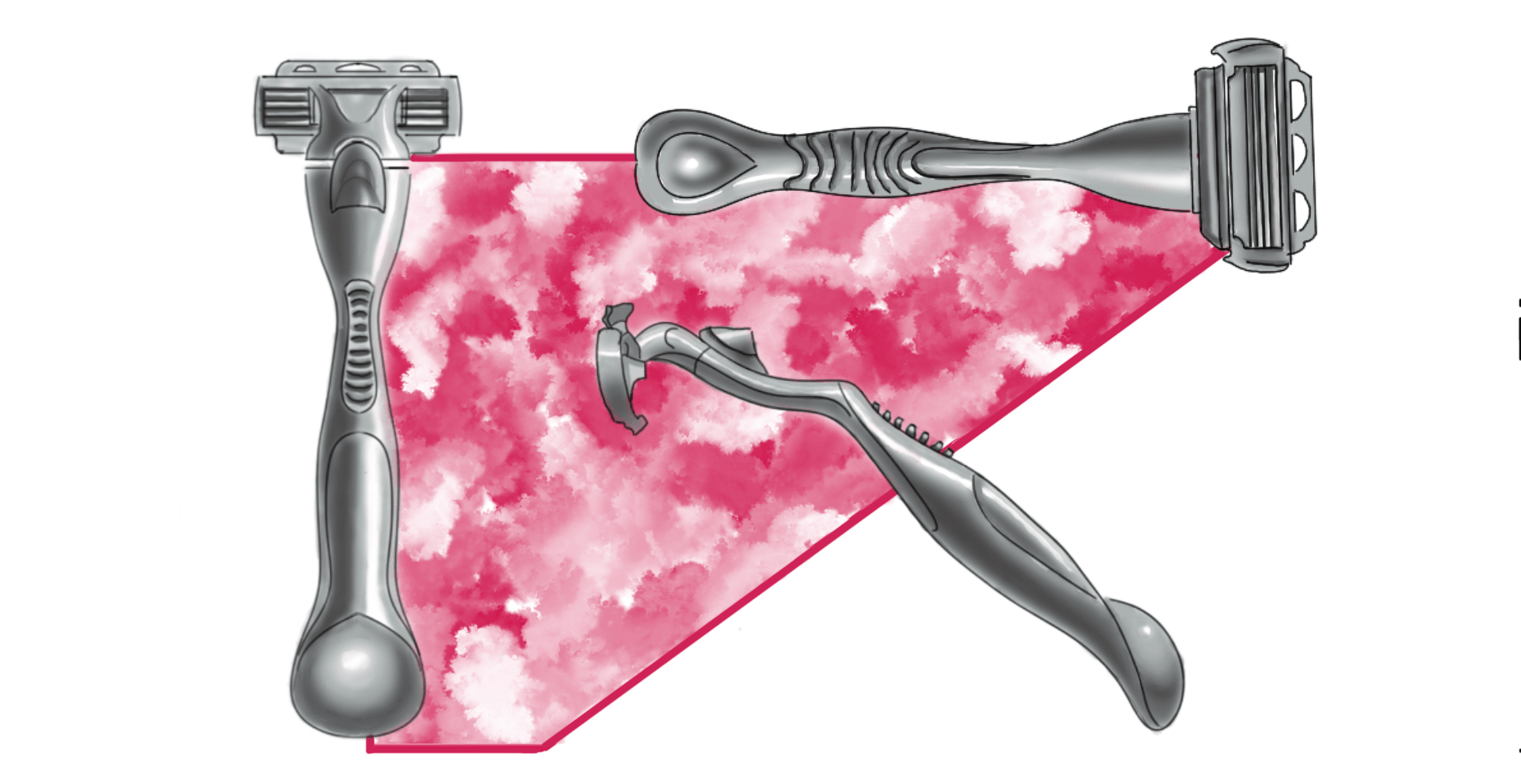 Wide digital concept sheet with multiple product views