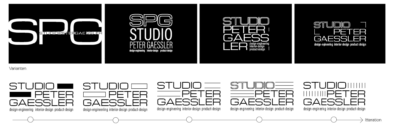 SPG wordmark stretched across a wide layout